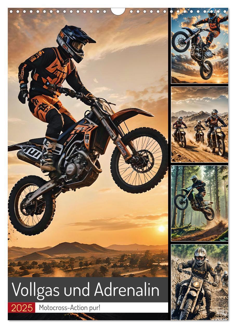 Cover: 9783457196748 | Vollgas und Adrenalin - Motocross-Action pur! (Wandkalender 2025...