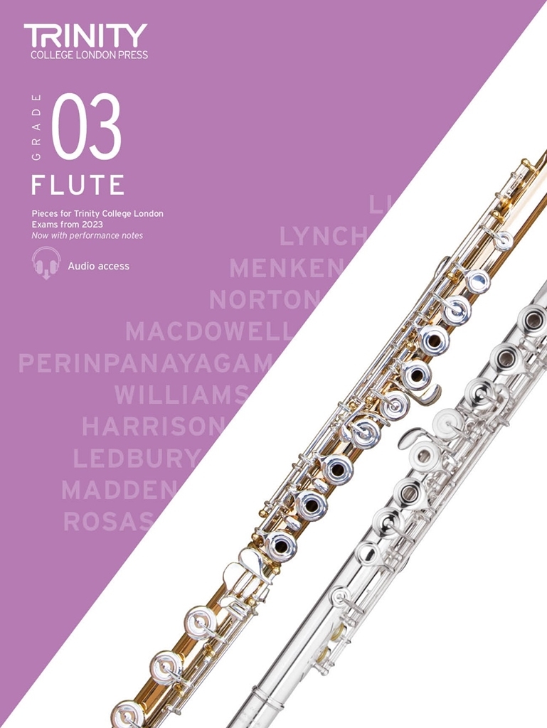 Cover: 9780857369628 | TCL Flute Exam Pieces from 2023: Grade 3 | Trinity College London