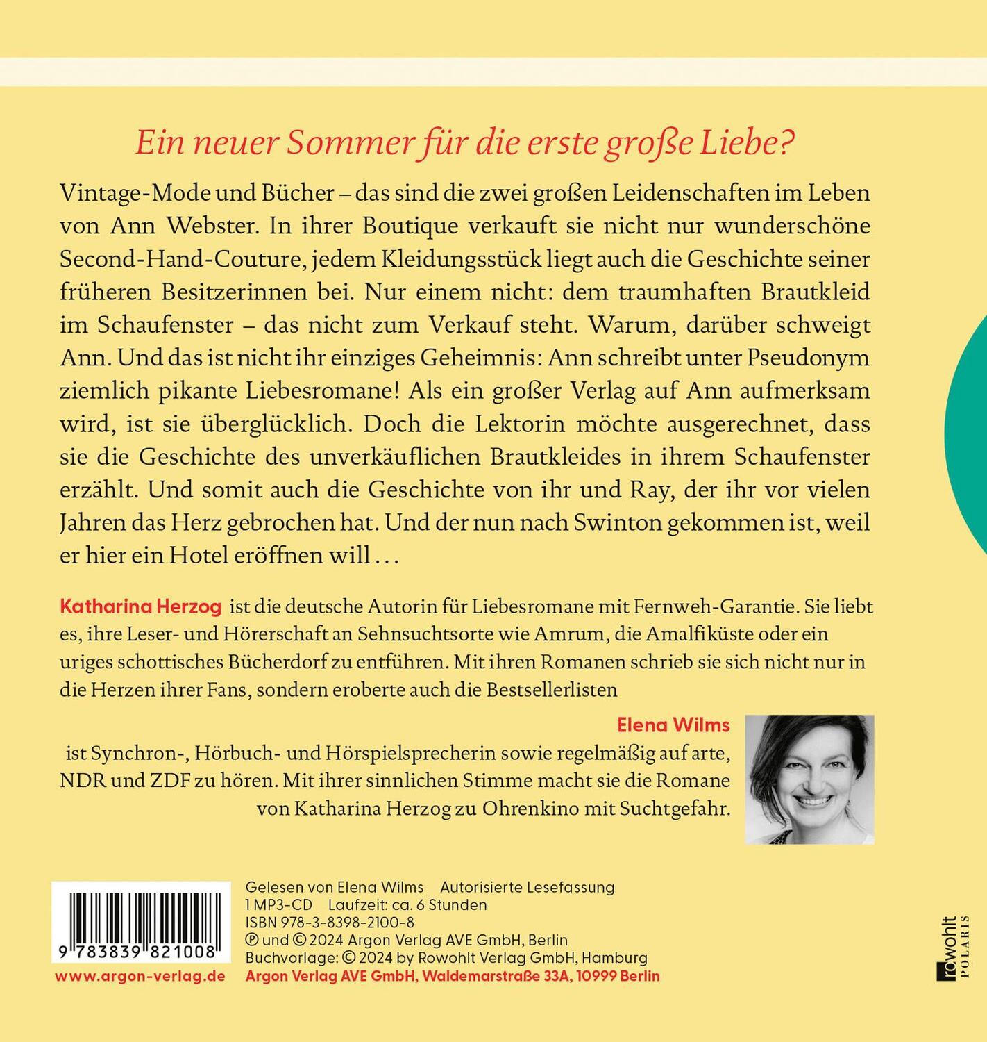 Rückseite: 9783839821008 | Das kleine Bücherdorf: Sommerzauber | Katharina Herzog | MP3 | Deutsch