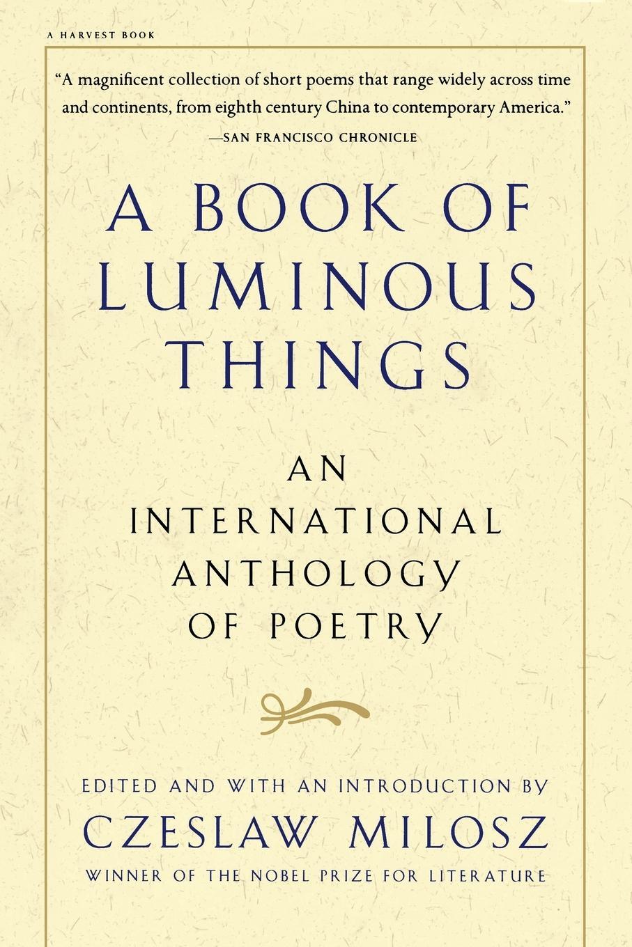 Cover: 9780156005746 | Book of Luminous Things | Czeslaw Milosz | Taschenbuch | Paperback