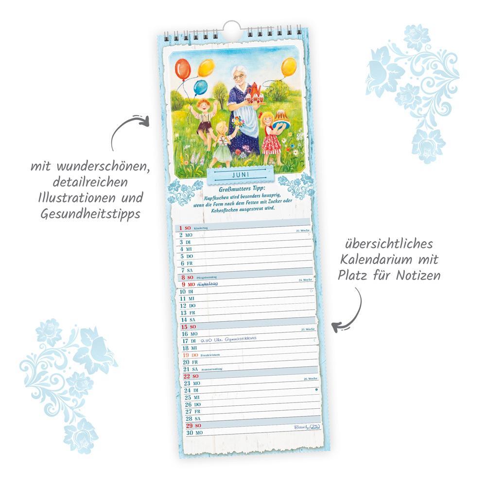 Bild: 9783988022363 | Trötsch Maxi-Streifenkalender Großmutters Küche 2025 | Wandkalender