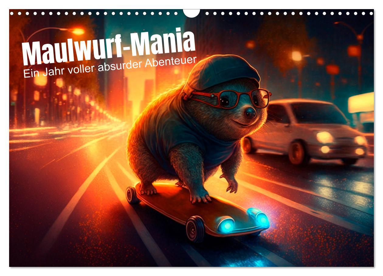 Cover: 9783383914058 | Maulwurf Mania Ein Jahr voller absurder Abenteuer (Wandkalender...