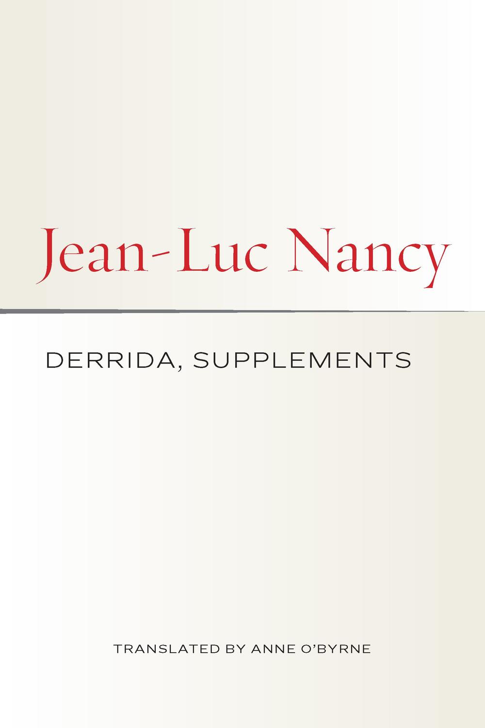 Cover: 9781531503383 | Derrida, Supplements | Jean-Luc Nancy | Taschenbuch | Englisch | 2023