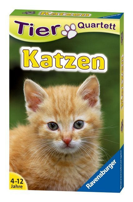 Cover: 4005556204212 | Ravensburger 20421 - Tierquartett Katzen, Klassiker für 3-6 Spieler...