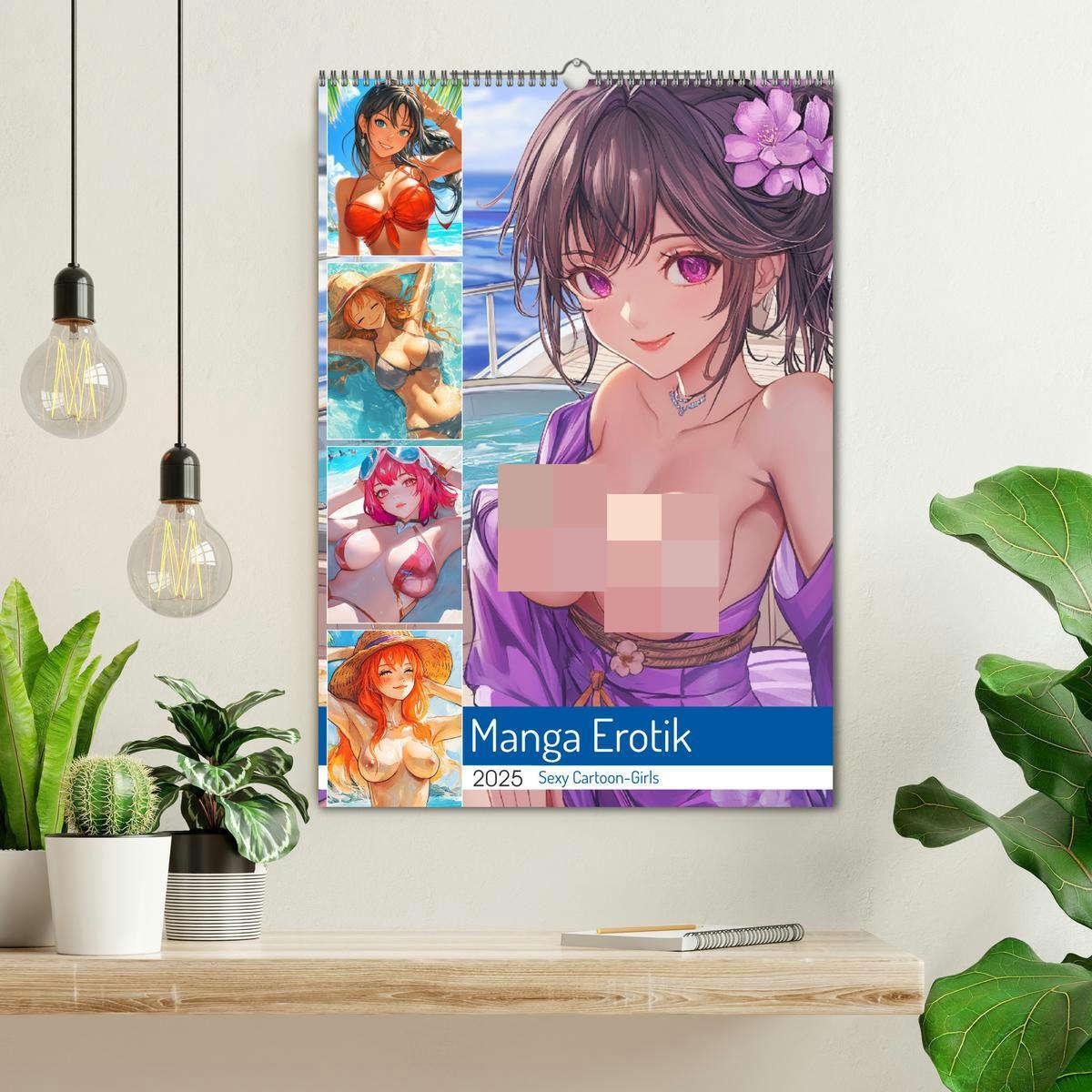 Bild: 9783457204856 | Manga Erotik. Sexy Cartoon-Girls (Wandkalender 2025 DIN A2 hoch),...