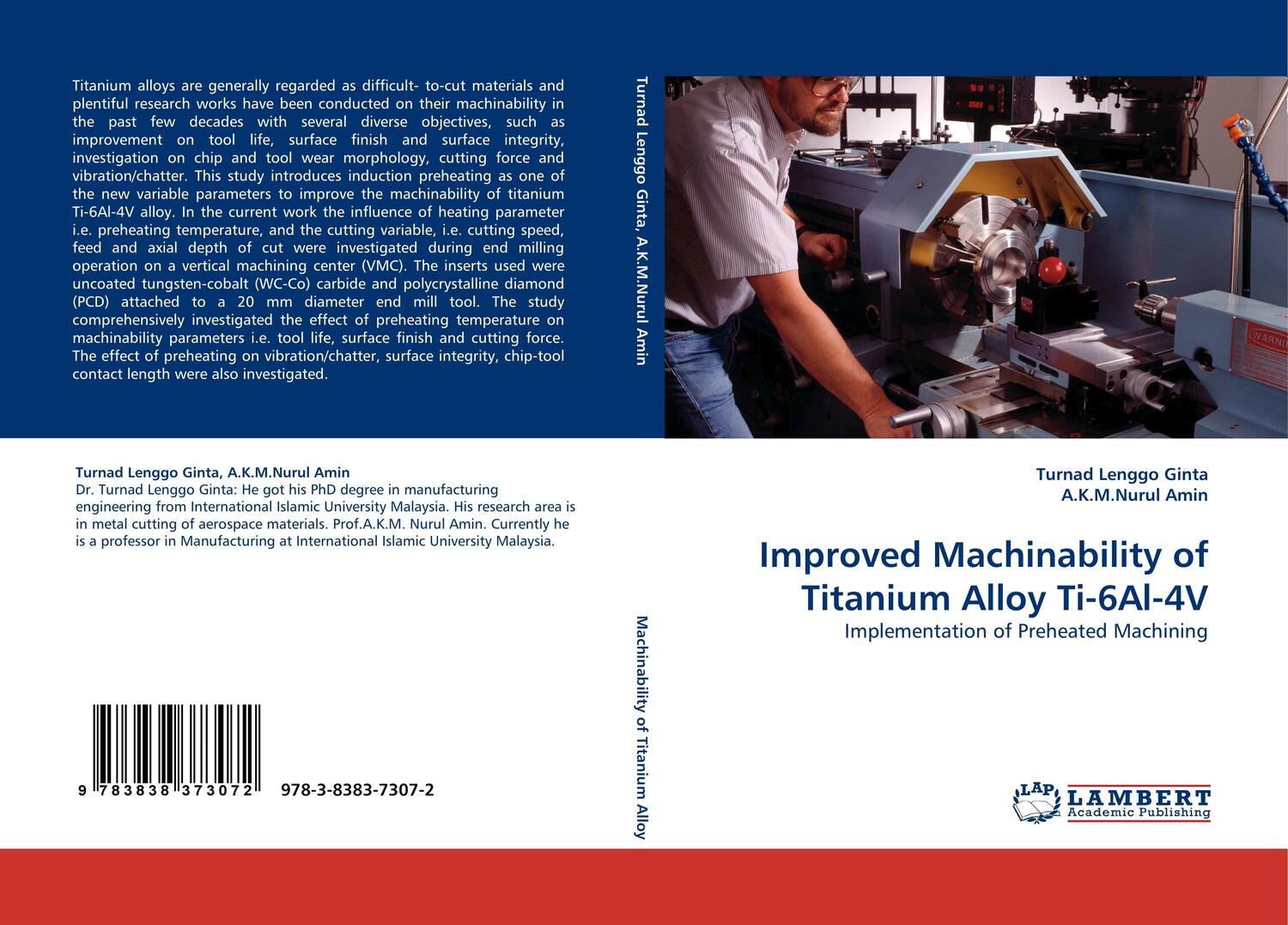 Cover: 9783838373072 | Improved Machinability of Titanium Alloy Ti-6Al-4V | Ginta (u. a.)