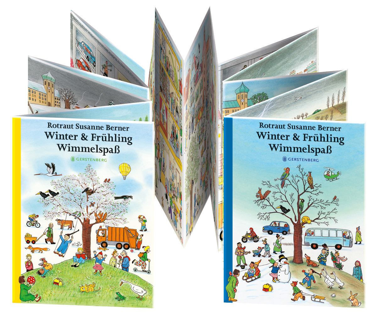 Cover: 9783836957229 | Winter &amp; Frühling Wimmelspaß | Wende-Leporello | Berner | Buch | 32 S.
