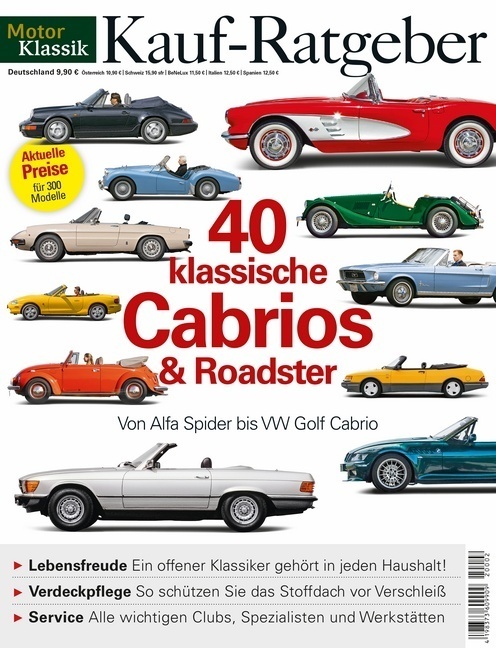 Cover: 9783613309548 | Motor Klassik Kaufratgeber - 40 klassische Cabrios &amp; Roadster; .