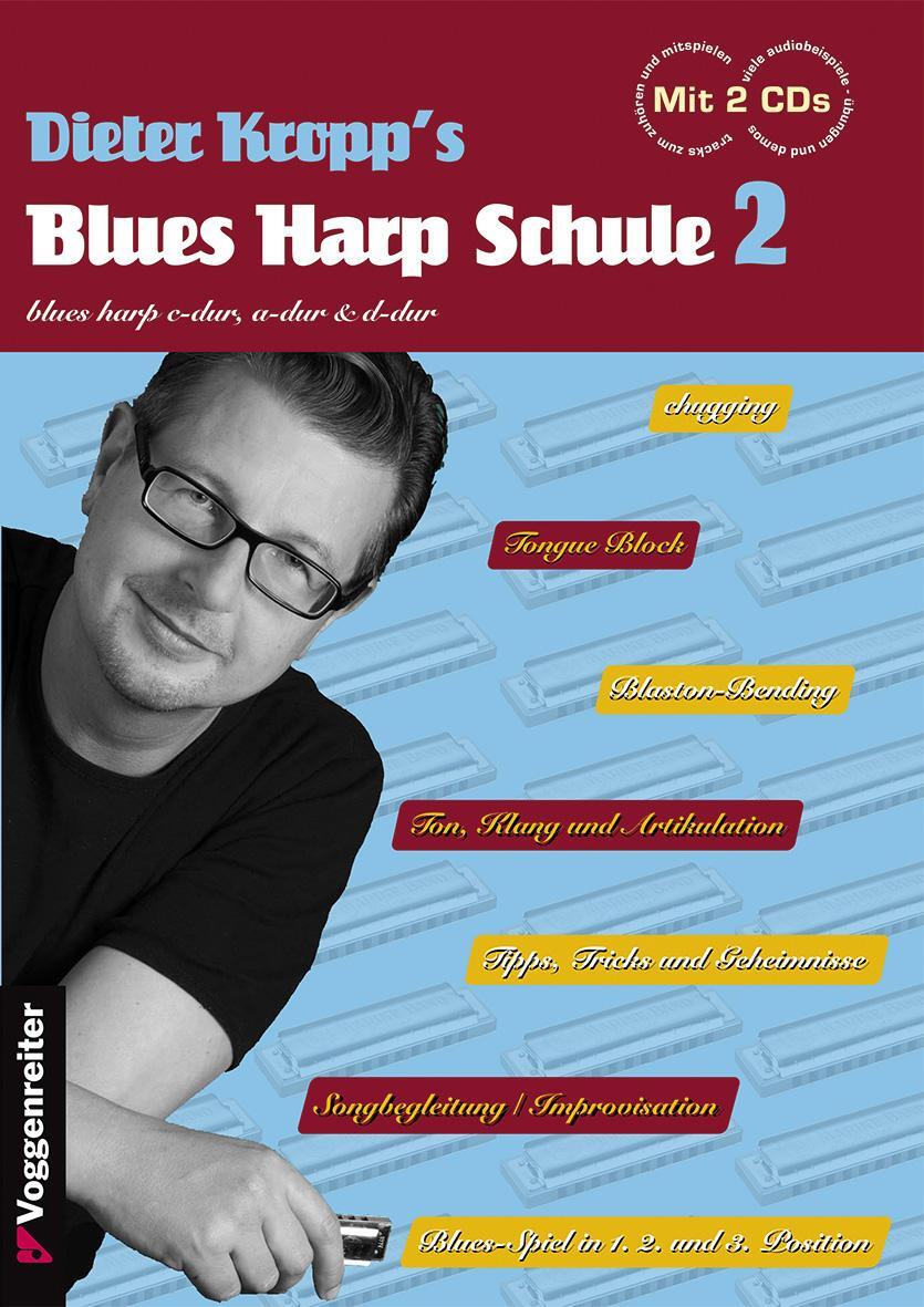 Cover: 9783802410291 | Kropp's Blues Harp Schule Bd. 2 (2CD) FSC Mix, SGSCH-COC-050055 | Buch