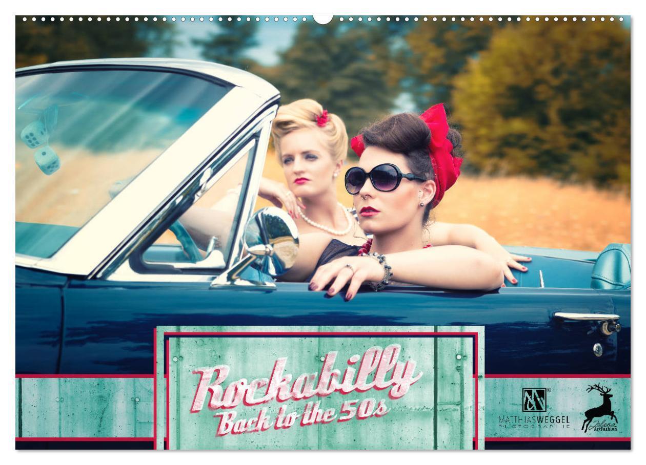 Cover: 9783383220418 | Rockabilly - Back to the 50s (Wandkalender 2024 DIN A2 quer),...