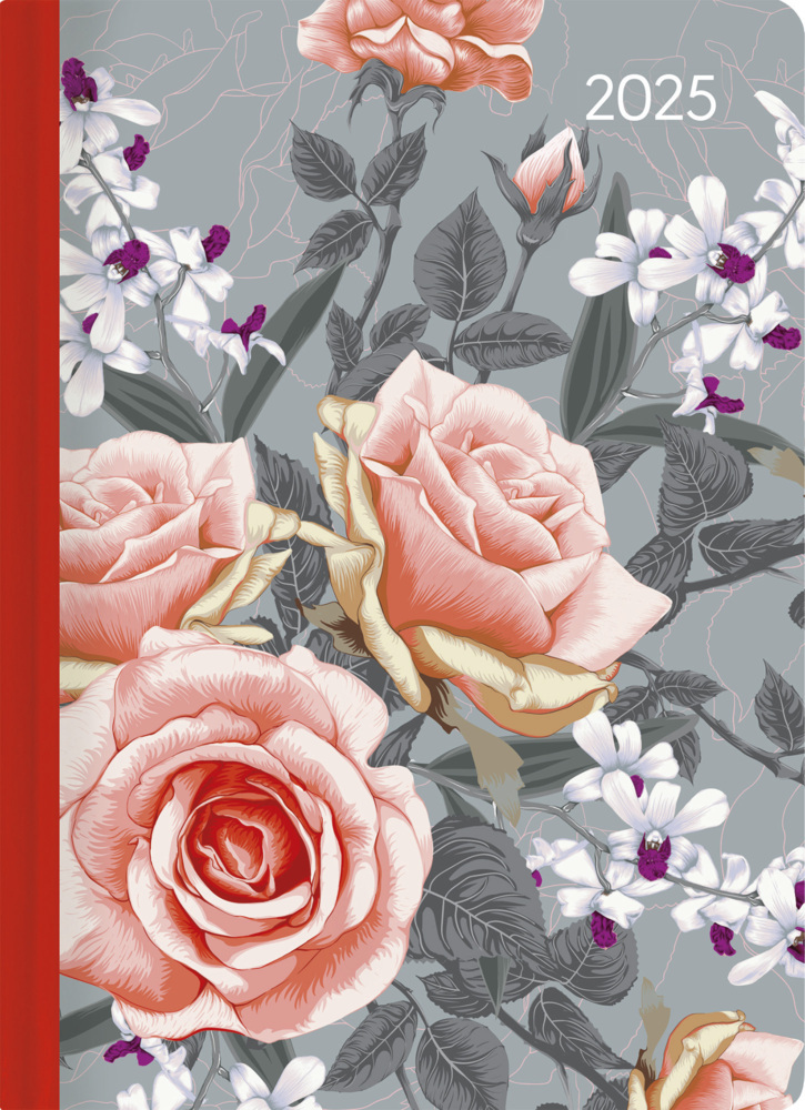 Cover: 4251732344290 | Alpha Edition - Mini-Buchkalender Style Roses 2025 Taschenkalender,...