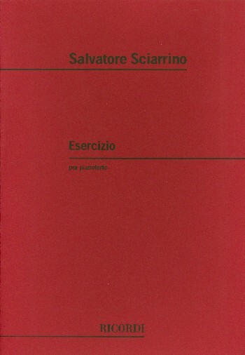 Cover: 9790041323053 | Esercizio | Salvatore Sciarrino | Partitur | Ricordi