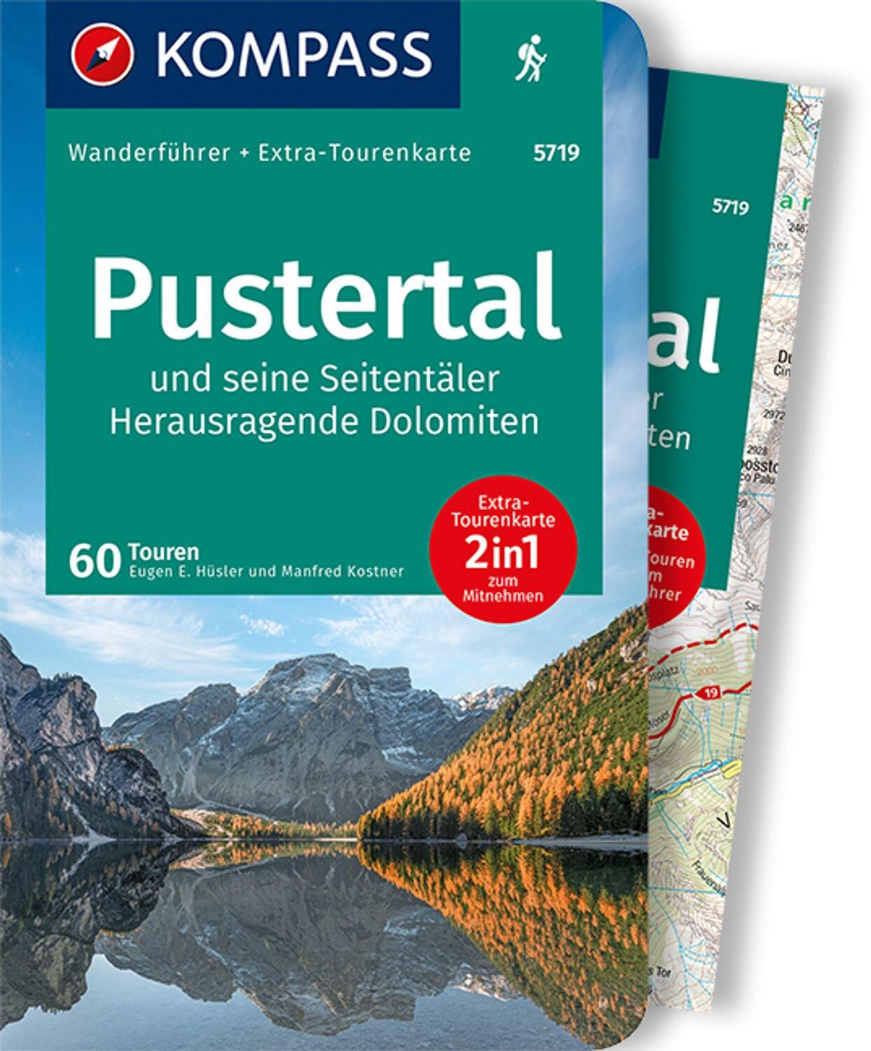 Cover: 9783991211082 | KOMPASS Wanderführer Pustertal und seine Seitentäler, Herausragende...