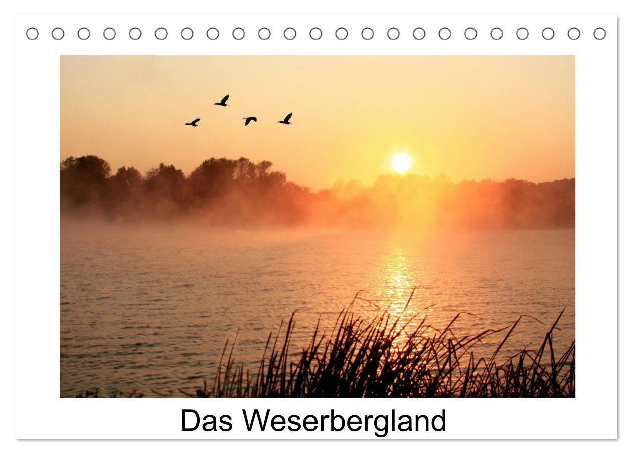 Cover: 9783383612848 | Das Weserbergland (Tischkalender 2024 DIN A5 quer), CALVENDO...
