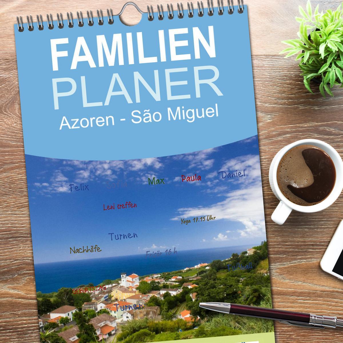 Bild: 9783457110188 | Familienplaner 2025 - Azoren - São Miguel mit 5 Spalten...