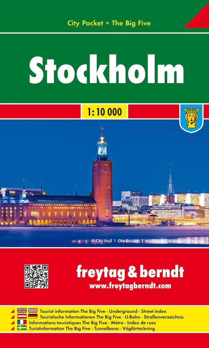 Cover: 9783707909326 | Stockholm 1 : 10 000 City Pocket + The Big Five | (Land-)Karte | 2018