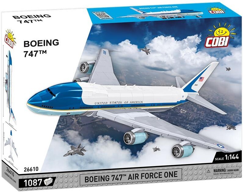 Cover: 5902251266103 | COBI 26610 - Boeing 747 Air Force One, Bausatz, 1087 Klemmbausteine