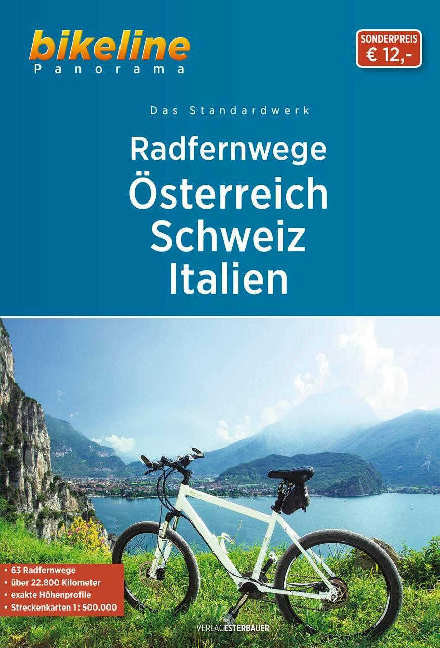 Cover: 9783711101389 | Radfernwege Österreich, Schweiz, Italien | Esterbauer Verlag | Buch