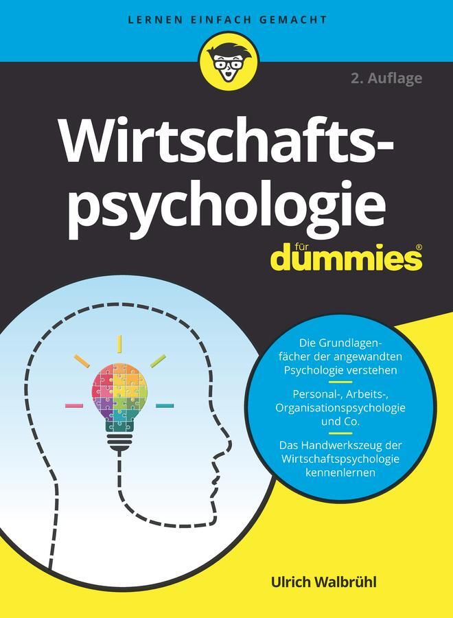 Cover: 9783527719235 | Wirtschaftspsychologie für Dummies | Ulrich Walbrühl | Taschenbuch