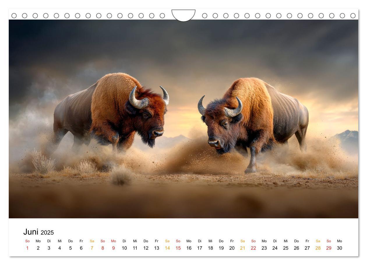 Bild: 9783457238349 | Büffel - Ikonen der Wildnis (Wandkalender 2025 DIN A4 quer),...