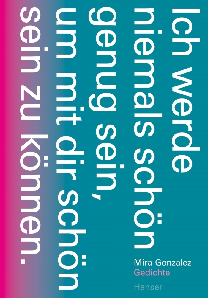 Cover: 9783446249400 | Ich werde niemals schön genug sein, um mit dir schön sein zu können