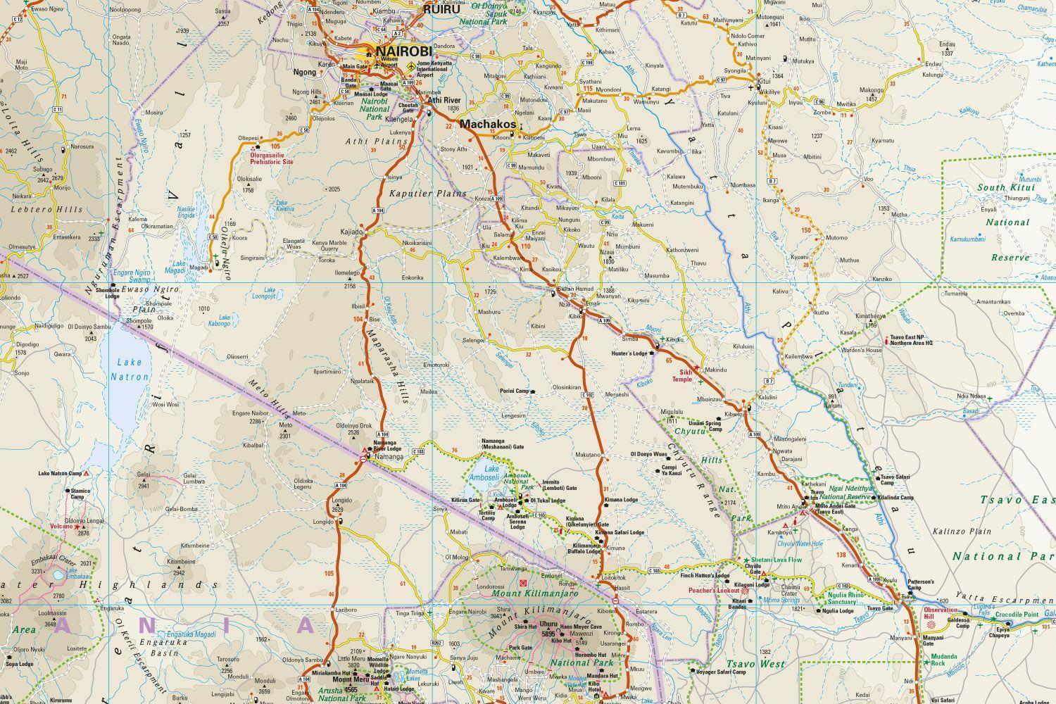 Bild: 9783831773640 | Reise Know-How Landkarte Kenia / Kenya (1:950.000) | Rump | Deutsch