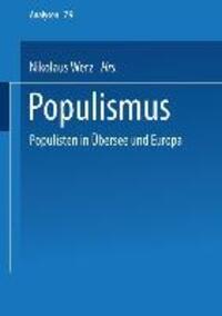 Cover: 9783810037275 | Populismus | Populisten in Übersee und Europa | Nikolaus Werz | Buch