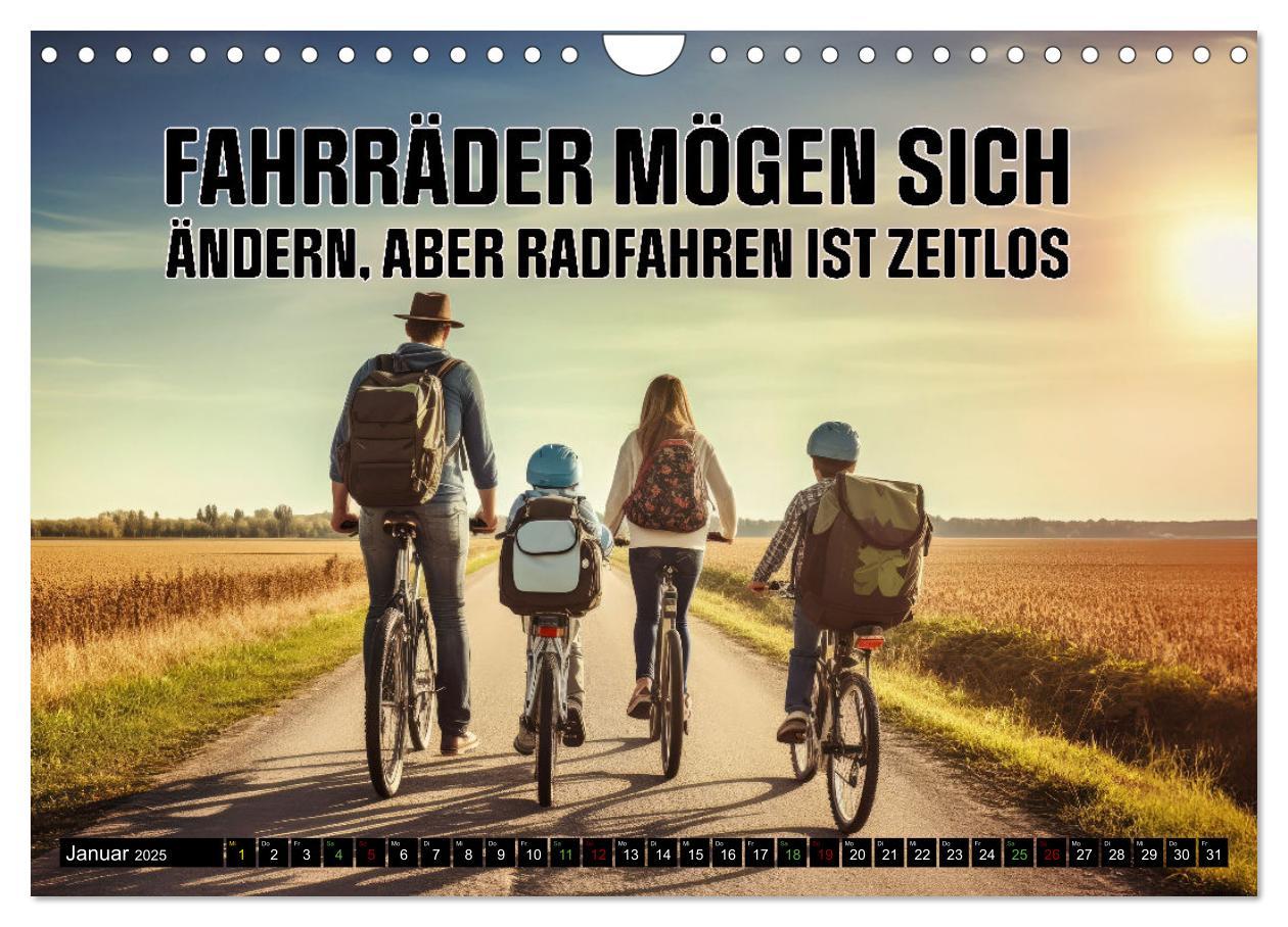 Bild: 9783383792526 | Faszination Fahrrad - coole Sprüche (Wandkalender 2025 DIN A4...