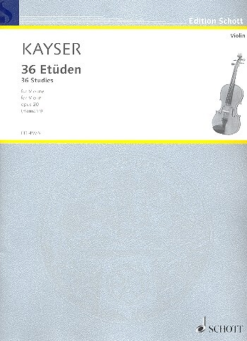 Cover: 9790001056977 | 36 Etüden | op. 20. Violine., Essential Exercises | Kayser | Buch