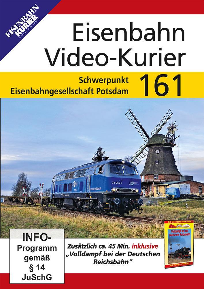 Cover: 4018876085614 | Eisenbahn Video-Kurier 161 | Eisenbahngesellschaft Potsdam | DVD