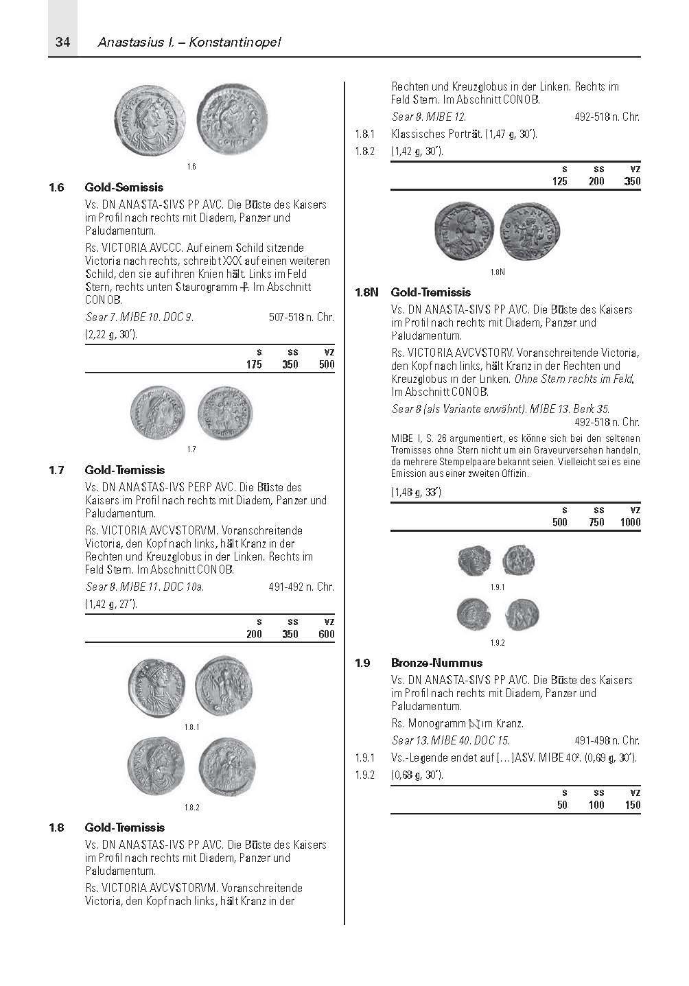 Bild: 9783866462403 | Die Münzen des Byzantinischen Reiches 491-1453 | Andreas Urs Sommer