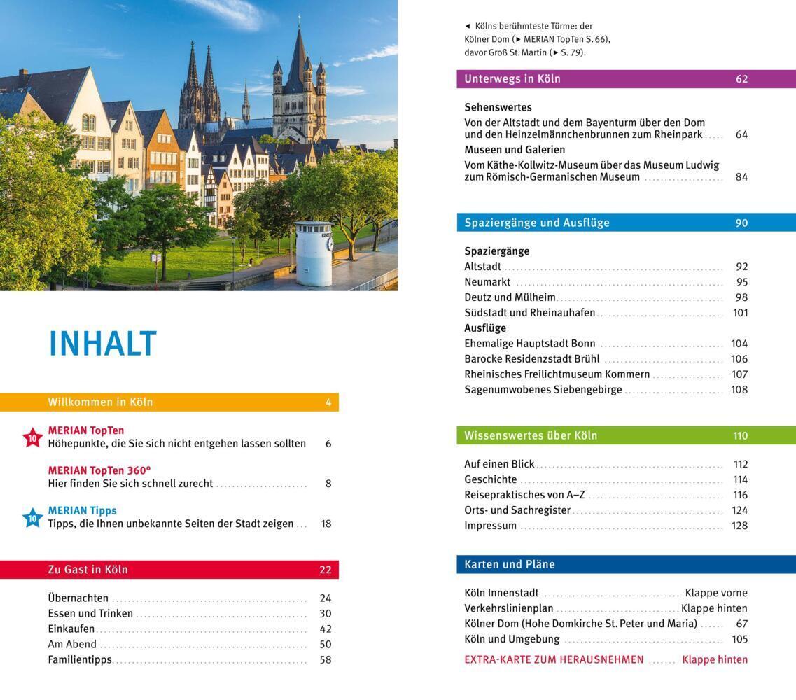 Bild: 9783834228628 | MERIAN live! Reiseführer Köln | Mit Extra-Karte zum Herausnehmen