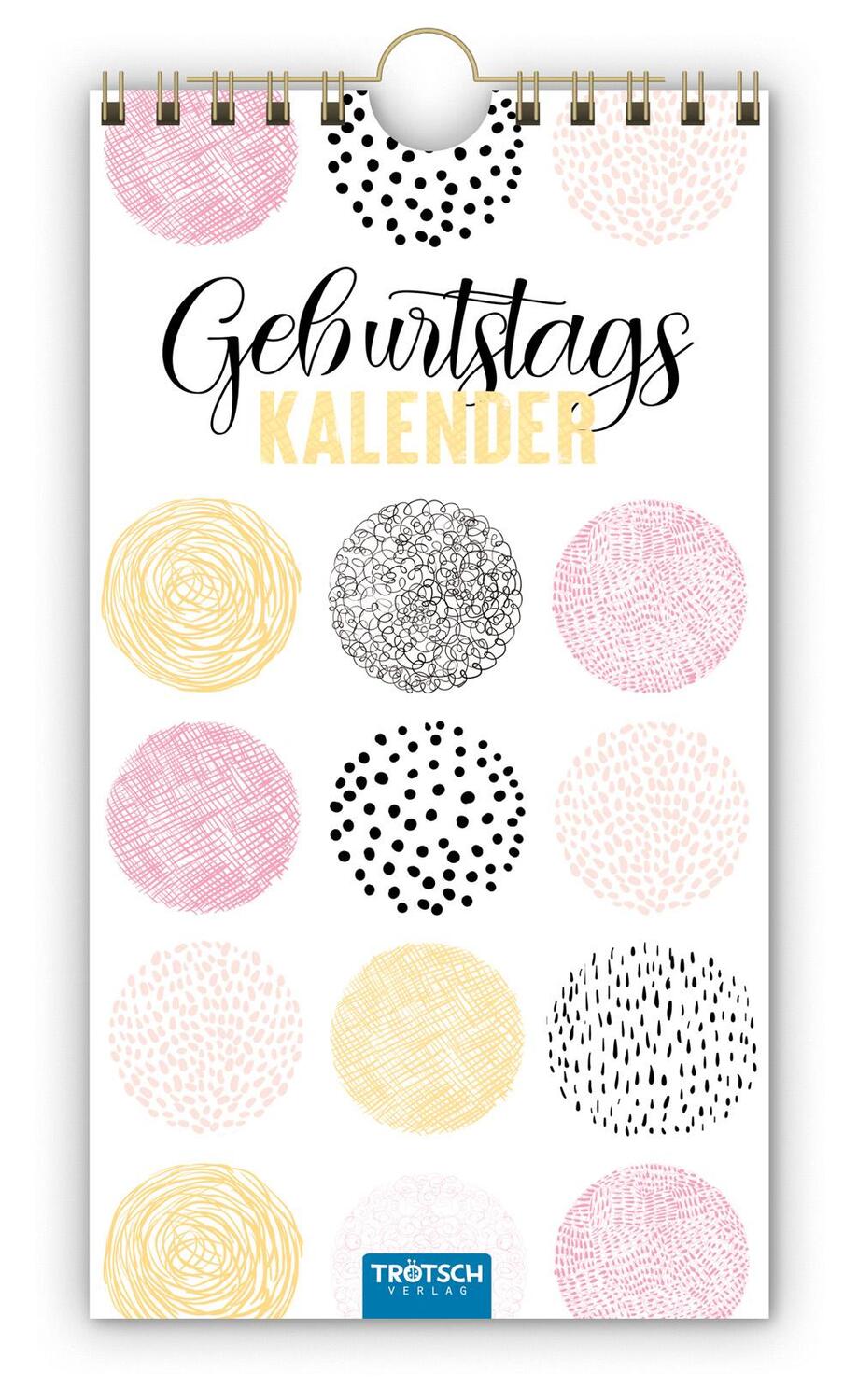 Cover: 9783965524019 | Trötsch Geburtstagskalender Glamour | Kalender | Geburtstagskalender