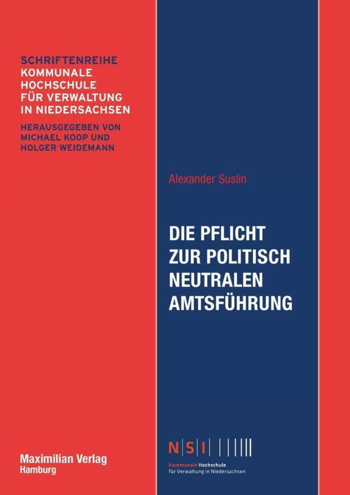 Cover: 9783786911616 | Die Pflicht zur politisch neutralen Amtsführung | Alexander Suslin