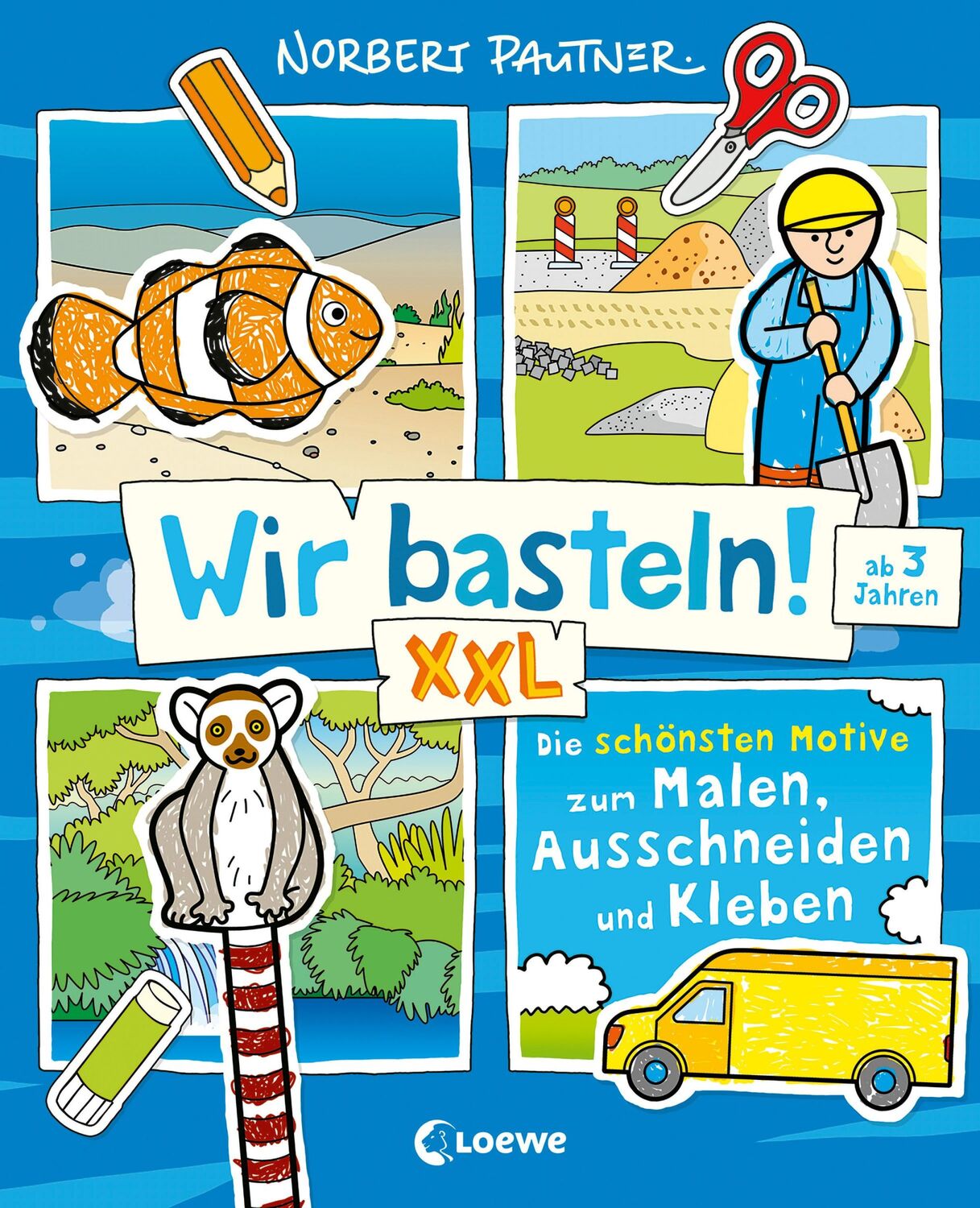 Cover: 9783743215627 | Wir basteln! XXL - Die schönsten Motive zum Malen, Ausschneiden und...