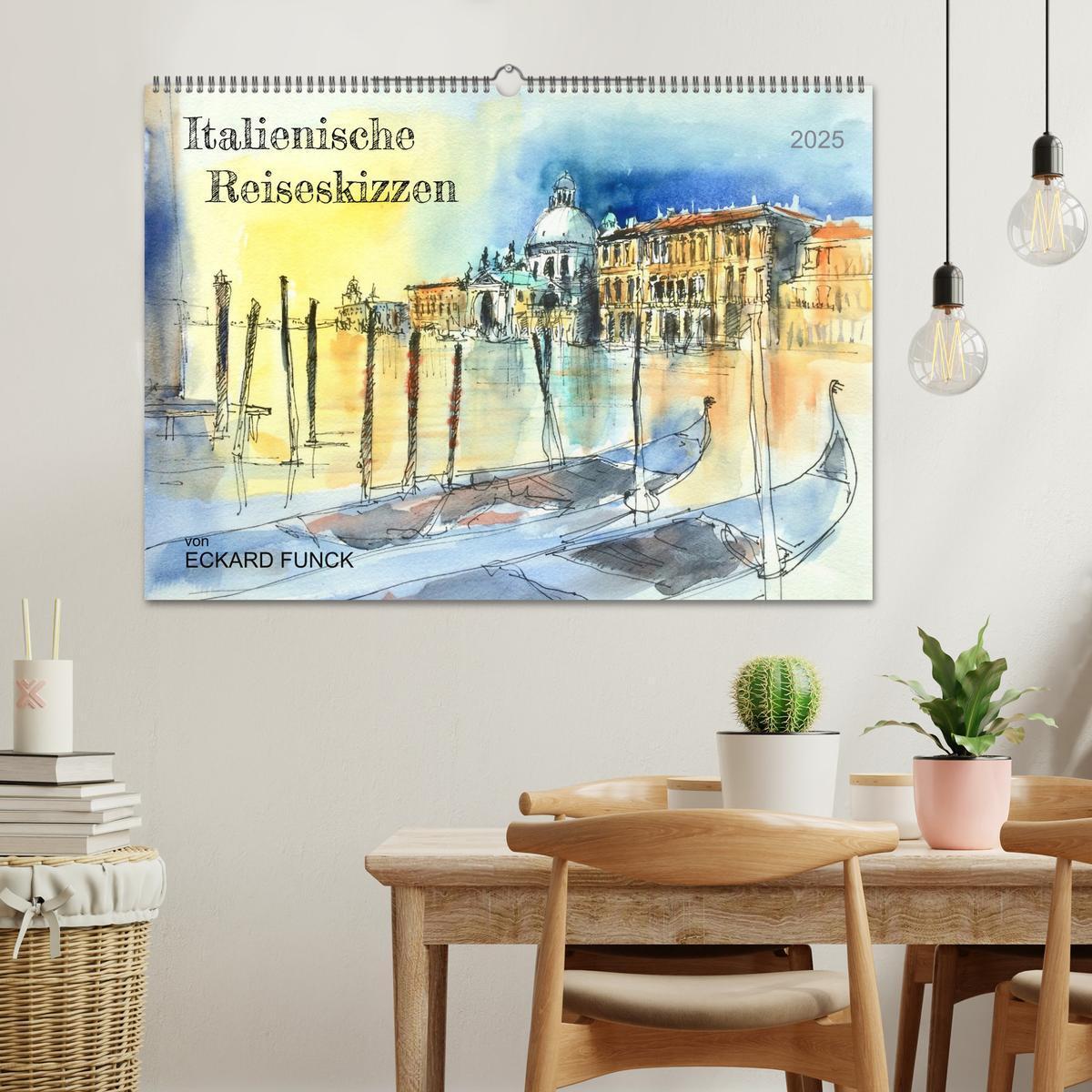 Bild: 9783435101290 | Italienische Reiseskizzen (Wandkalender 2025 DIN A2 quer), CALVENDO...