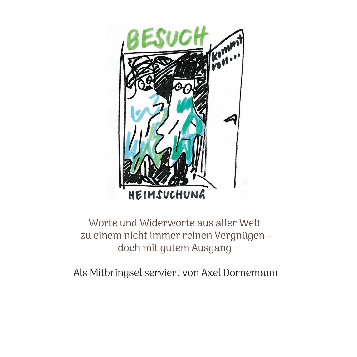 Cover: 9783757811150 | Besuch kommt von Heimsuchung | Axel Dornemann | Taschenbuch | 138 S.