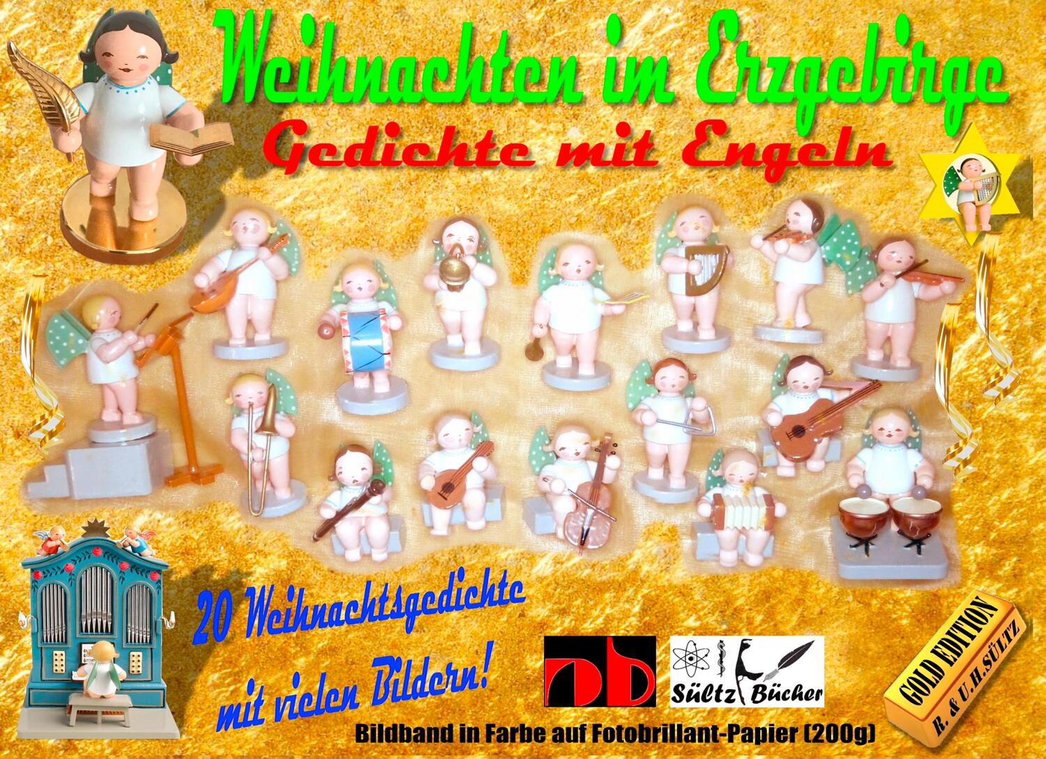 Cover: 9783748193364 | Weihnachten im Erzgebirge - Gedichte mit Engeln - Gold Edition | Buch