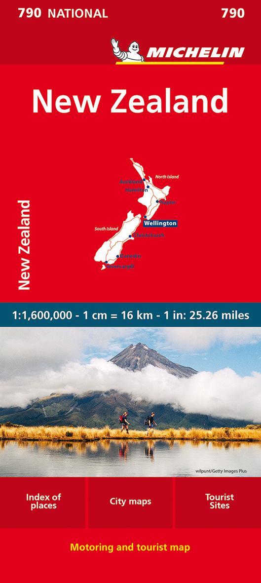 Cover: 9782067259850 | Michelin Neuseeland | Straßen- und Tourismuskarte 1:1 600.000 | 2023