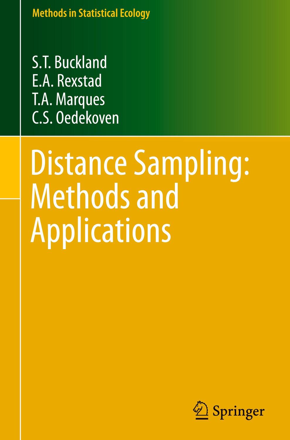 Cover: 9783319192185 | Distance Sampling: Methods and Applications | Buckland (u. a.) | Buch