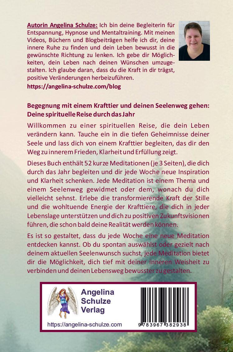 Rückseite: 9783967382938 | 52 Seelenweg und Krafttier Meditationen | Angelina Schulze | Buch