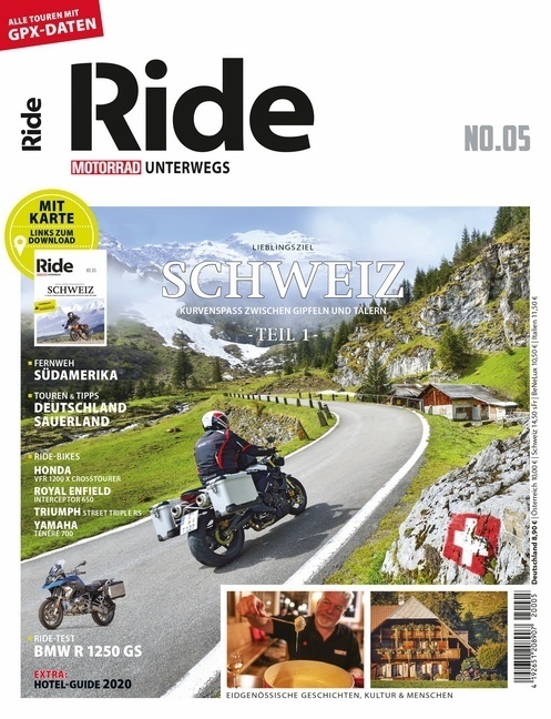 Cover: 9783613309388 | RIDE - Motorrad unterwegs, No. 5; .. No.5 | Schweiz | Taschenbuch