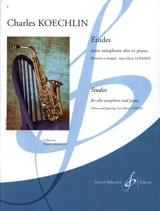 Cover: 9790043911470 | 15 etudes pour saxophone alto et piano | Charles Koechlin | Buch