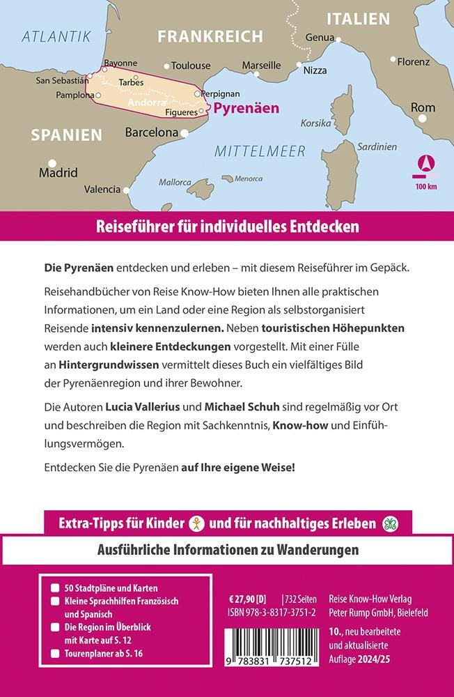 Rückseite: 9783831737512 | Reise Know-How Reiseführer Pyrenäen | Michael Schuh (u. a.) | Buch