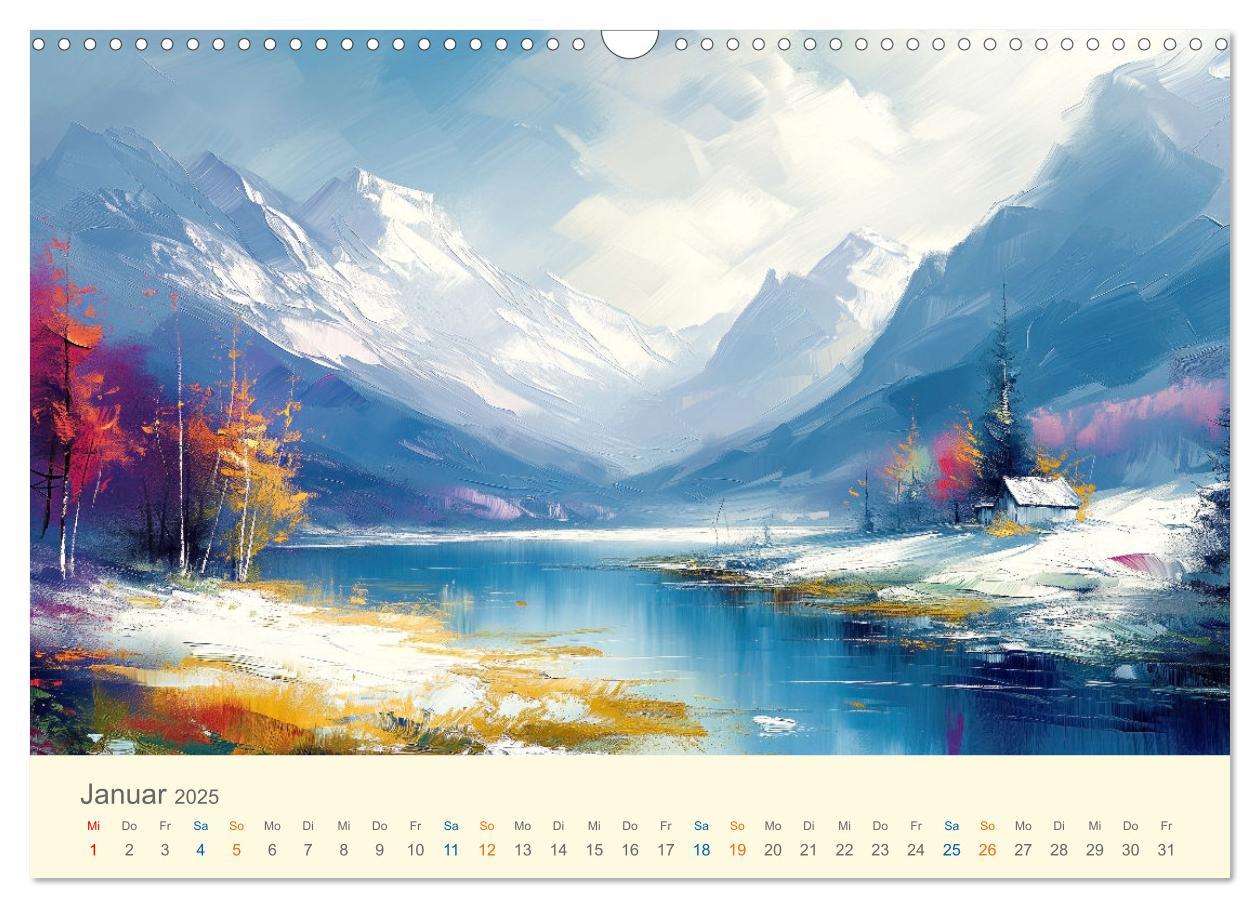 Bild: 9783435744756 | Impressionistische Naturlandschaften (Wandkalender 2025 DIN A3...