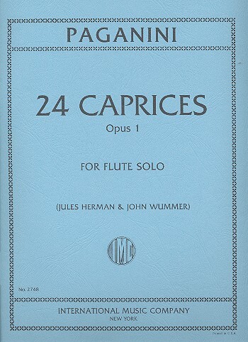 Cover: 9790220421372 | 24 Capricci Opus 1 (Herman/Wummer) | Nicolò Paganini | Buch