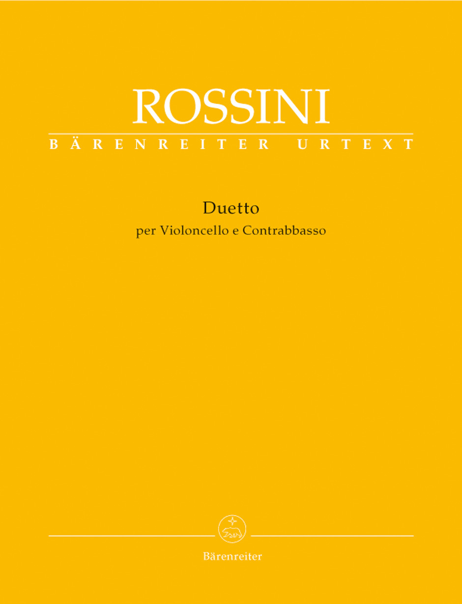 Cover: 9790006537068 | Duetto per Violoncello e Contrabbasso | Gioachino Rossini | Broschüre