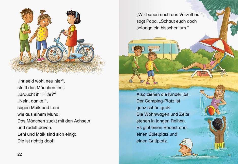 Bild: 9783473463107 | Unsere verrückten Camping-Ferien - lesen lernen mit dem Leseraben -...