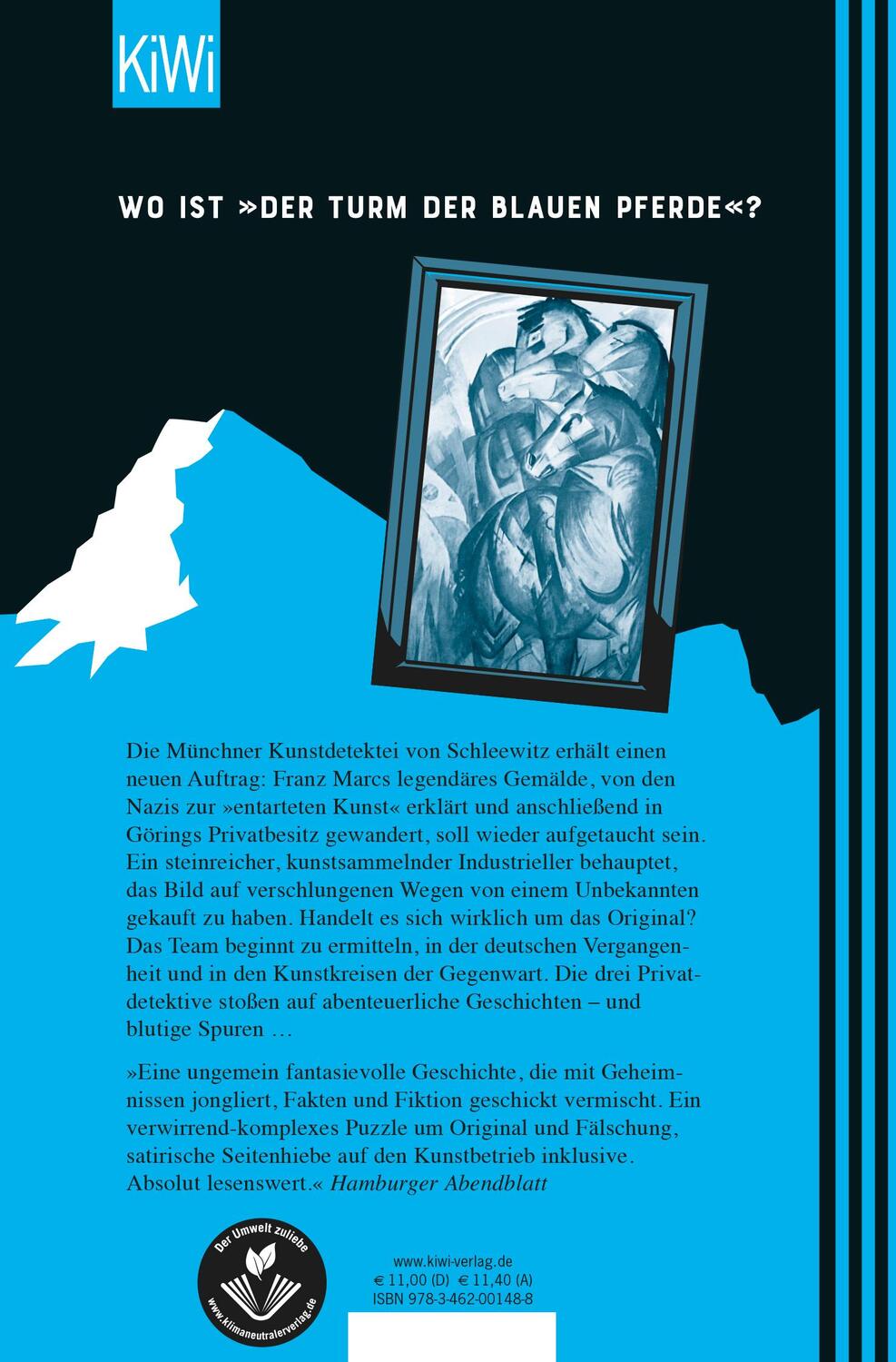 Rückseite: 9783462001488 | Der Turm der blauen Pferde | Kriminalroman | Bernhard Jaumann | Buch