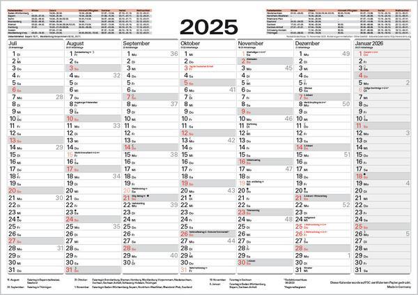 Bild: 9783731880615 | Tafelkalender A5 "Stabil" 2025 | Verlag Korsch | Kalender | 1 S.